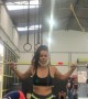 Crossfit Girl Tires Out and Tumbles