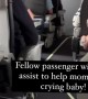 How to calm the baby on a flight!