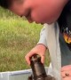 Woodchuck Rescued After Getting Its Head Stuck in Can