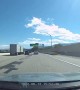 Tire Crosses Barrier and Dodges Traffic to Hit Driver