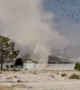 Huge Dust Devil Dissipates Over House