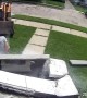 Cut Concrete Unexpectedly Breaks on Worker Walking Over it