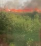 Large field fire comes dangerously close to railway line