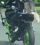 Dog Rides With Human on Motorcycle