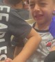Child Cries After Getting First Ear Piercing