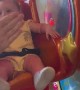 Baby Girl Giggles and Laughs on First Ride Experience