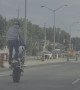 Brave Biker Doing Stupid Stunts