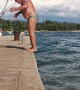 Backflipping into a Belly Flop