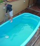 Deck Cleaning Ends in the Drink