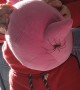 Kiddo is Oblivious to Big Spider on Stuffed Toy