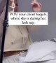 Client forgets where she is during her lash nap