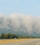 A Waterfall of Clouds in the Mountains