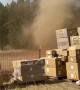 Dust Devil Whips Through Oregon Worksite