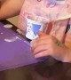 Twin 4-Year-Old Girl Bored with Yogurt