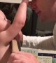 Baby's Jaw Hits the Floor After Dad Shaves Off Beard