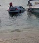 Car Drives into Water at Boat Ramp Almost Sinking Car