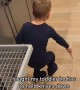 Kid hilariously follows mom\'s dishwashing instructions