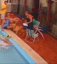 Guy Dives into Pool After Dropping His Phone