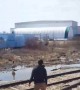 Canadian Goose Chases Man off Job Site