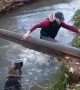 Guy Falls into Freezing Cold Water