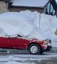 Snow-Covered Pickup Goes for a Drive