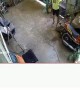 Guy Falls From Top of Stairs While Working on Gate