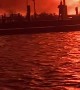 Fire Engulfs Seaport Marine in Connecticut