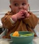 Baby First Time Tasting a Lemon