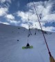 Man Can't Hold Himself Up on Ski Lift