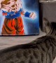 Cat Scared of Goku