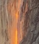 Sunset Creates Illusion of a Waterfall of Fire in Yosemite