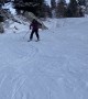 Out-of-Control Skier Wipes Out Friend