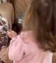 Little Girl Wakes Up Dad With a Pot and Ladle