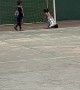 Little Boy Trips Over Ball While Trying to Make Goal