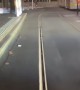 Uber Driver Drives on Tram Track