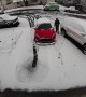 Car Slides Down Driveway