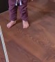 Toddler Falls While Helping With Chores