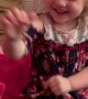 Cat Doesn't Know How to React When Little Girl Puts a Crown on Him