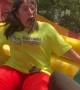 Girl Freaks Out on Waterslide