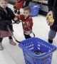 Kids Battle Over Grocery Basket