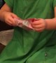 Toddler Is Thrilled to Get Toothbrushes