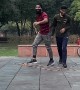 Man Jumps Double Dutch on His Stomach