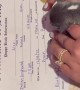 Adorable baby pup leaves paw prints on her birth certificate