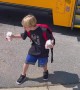 First grader does epic Steve Austin impression for school\'s end