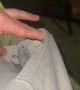 Crayfish Clutches onto Man's Finger