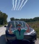 Blue Angels Fly Over Perfect Car Picture