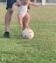Daughter Plays Football For The First Time