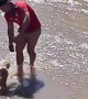 Man Saves Dog From Stream