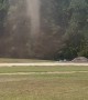 Long-Lived Tall Dust Devil In The Yard