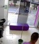 Employee Walks Through Glass